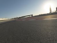 Sunshine and Grandstand at the Race Track Stadium