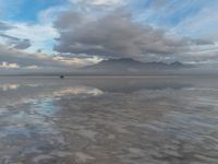 Surreal Landscape: Reflection at Salt Lake