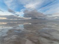 Surreal Landscape: Reflection at Salt Lake