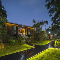 Suzhou Landscape: Night Lights and Serene Views