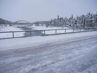 Winter Road in Sweden