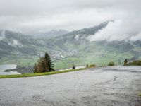 Swiss Alps: Mountain Range with Autumn View