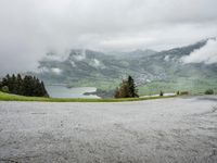 Swiss Alps: Mountain Range with Autumn View