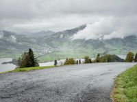 Swiss Alps: Mountain Range with Autumn View