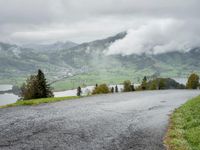 Swiss Alps: Mountain Range with Autumn View