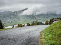 Swiss Alps: Mountain Range with Autumn View