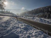 Winter Landscape in the Swiss Alps