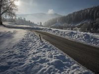 Winter Landscape in the Swiss Alps