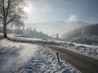 Winter Landscape in the Swiss Alps