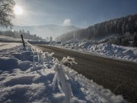 Winter Landscape in the Swiss Alps