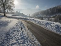 Winter Landscape in the Swiss Alps