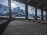 Swiss Alps Winter Landscape with European Architecture