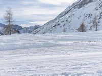 Swiss Alps Winter Landscape - Mountain Range 001