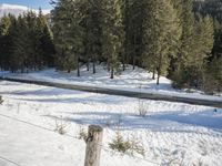 Swiss Mountain Range: A Snow-Covered Road
