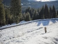 Swiss Mountain Range: A Snow-Covered Road