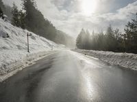 Snowy Landscape in the Swiss Alps: A Winter Wonderland