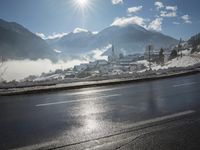 Switzerland Alps Winter Landscape Mountain Range 002