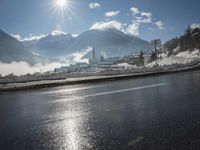 Switzerland Alps Winter Landscape Mountain Range