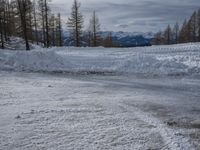 Switzerland Alps: Winter Landscape of Mountains