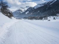 Switzerland's Mountain Pass: Snow and Majestic Cliffs