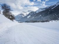 Switzerland's Mountain Pass: Snow and Majestic Cliffs