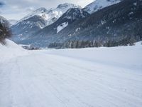 Switzerland's Mountain Pass: Snow and Majestic Cliffs
