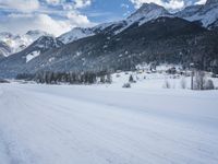 Switzerland's Mountain Pass: Snow and Majestic Cliffs
