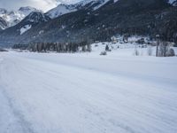 Switzerland's Mountain Pass: Snow and Majestic Cliffs