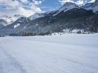 Switzerland's Mountain Pass: Snow and Majestic Cliffs