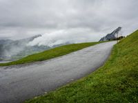 Switzerland Road: Mountain Landscape