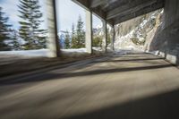 Switzerland Road Tunnel: Motion Blur Effect