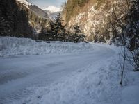 Switzerland's Winter Road: Through the Majestic Mountains of Nature