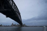 there are many buildings along the waterfront under this bridge? - not only because it is a good place to work
