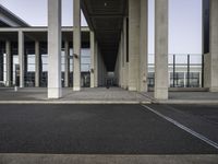 Symmetrical Flooring Fixture in a City Facade