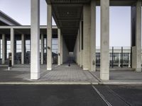 Symmetrical Flooring Fixture in a City Facade