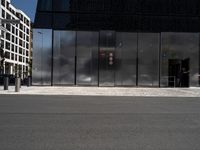 Symmetrical Glass Facade of a Building in Berlin