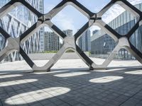 Symmetrical Urban Plaza in Shenzhen Building