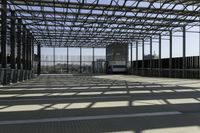 an empty train station that is being built by people to travel to the other country