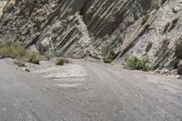 Tabernas Landscape: A Rock Wall on a Slope