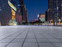 Night View of Modern Architecture in Taichung, Taiwan