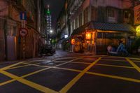 Taipei Cityscape: Neon Lights at Night