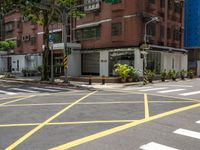 a white line on the road that is not empty enough for pedestrians to cross it