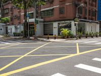 a white line on the road that is not empty enough for pedestrians to cross it