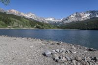 Telluride, Colorado: A View of Mountain Range and Forest
