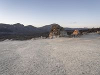 Tenerife Desert Dawn Rugged Landscape 002