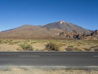 Tenerife Landscape: Clear Sky and Mountain View