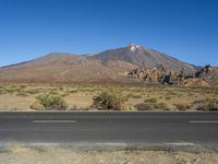 Tenerife Landscape: Clear Sky and Mountain View