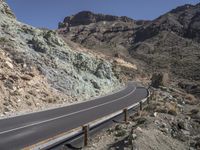 Tenerife Mountain Pass with Clear Sky