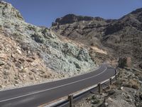 Tenerife Mountain Pass with Clear Sky