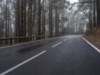 Asphalt Road in Tenerife, Spain: A Gloomy Landscape